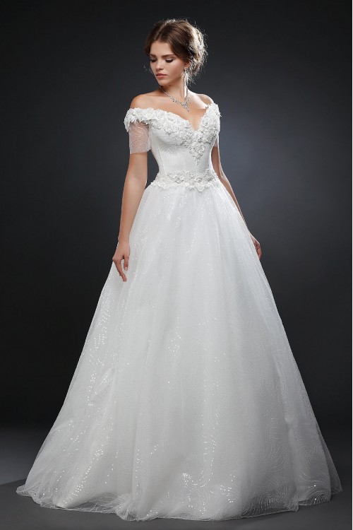 Свадебное платье Прима (белое) р.42-46
