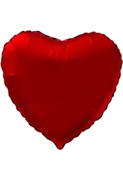 Шар фольга Сердце, Красный 19''/48см