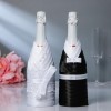 Костюмы на шампанское Жених и Невеста (чёрно-белые)
