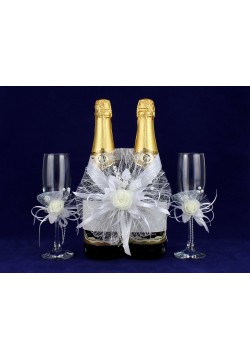 Комплект свадебный №69-2-3 белый