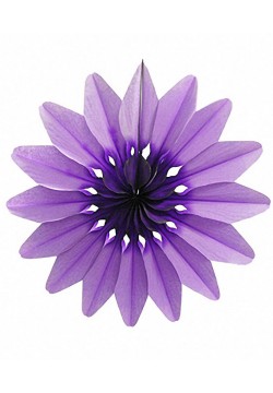 Фант бумажный "Цветок" 50см фиолетовый