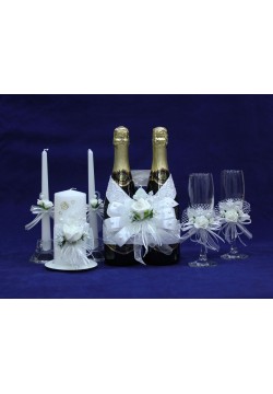 Комплект свадебный №50-4-1 белый