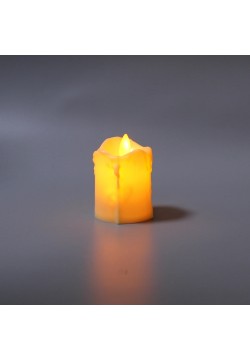 Свеча светодиодная Цилиндр (дрожит огонёк) 7*5 см