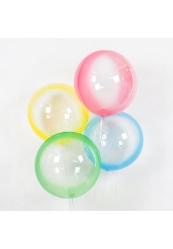 Шар Сфера Deco Bubble 18"/46см Голубой спектр, Кристалл