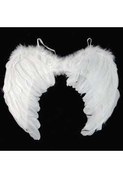 Крылья Ангела белые 60*40см (перо)