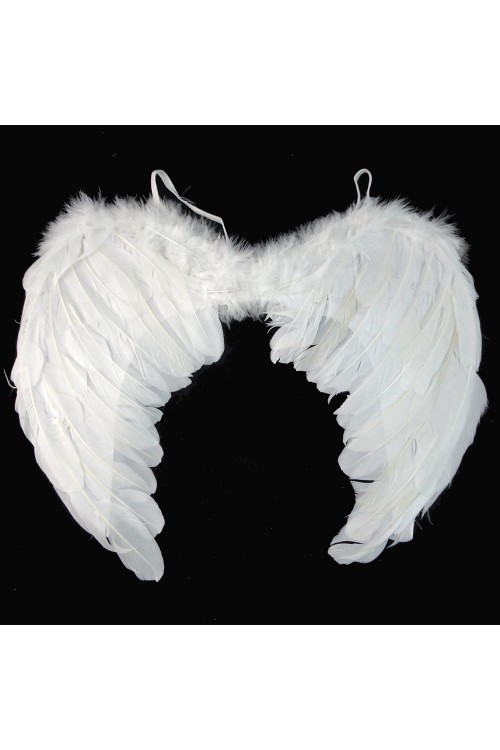 Крылья Ангела белые 60*40см (перо)