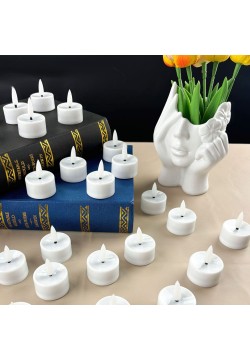 Свеча LED 3,6*4,5см мерцание, фитиль (тёплый белый свет)