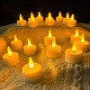 Свеча LED 3,6*4,5см мерцание, фитиль (тёплый белый свет)