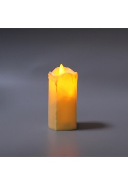 Свеча светодиодная Цилиндр (дрожит огонёк) 10,5*5см