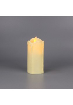 Свеча светодиодная Цилиндр (дрожит огонёк) 10,5*5см