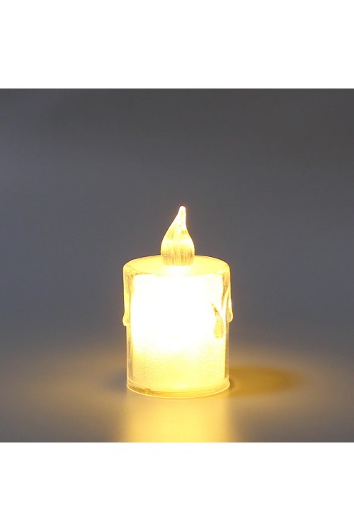 Свеча светодиодная "Блеск" 6,5*3,6 см (жёлтый свет)