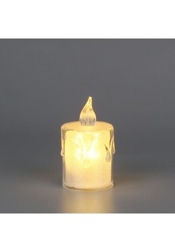 Свеча светодиодная "Блеск" 6,5*3,6 см (жёлтый свет)