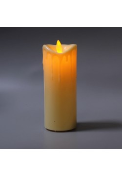 Свеча светодиодная Цилиндр (дрожит огонёк) 15*6см