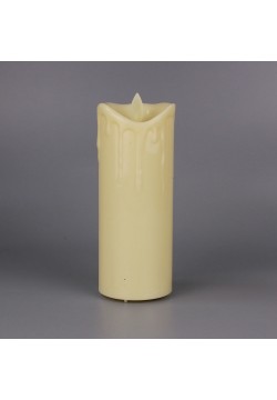 Свеча светодиодная Цилиндр (дрожит огонёк) 15*6см