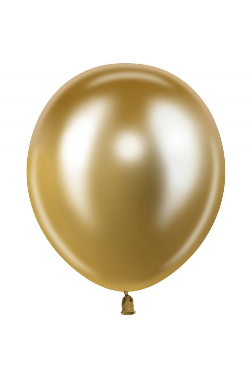 Шар без рисунка 12"/30см Хром Золото