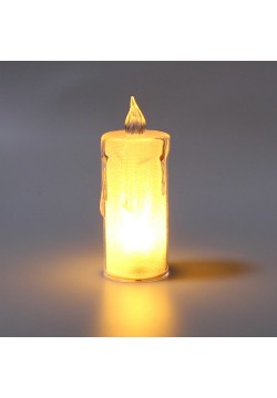Свеча светодиодная "Блеск" 10*3,6 см (жёлтый свет)