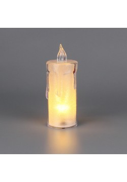 Свеча светодиодная "Блеск" 10*3,6 см (жёлтый свет)