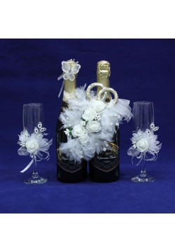 Комплект свадебный "Инга" (белый)