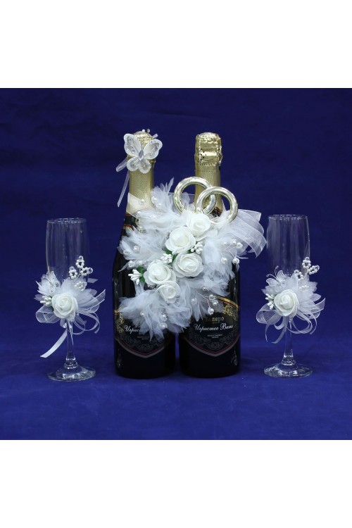 Комплект свадебный "Инга" (белый)