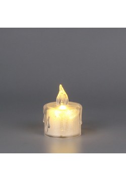 Свеча светодиодная "Блеск" 5*3,6 см (жёлтый свет)