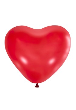 Шар Сердце без рисунка, CHERRY RED 12"/30см
