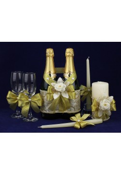 Комплект садебный №58-1 крем-золото