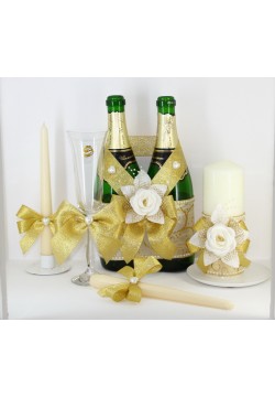 Комплект садебный №58-1 крем-золото