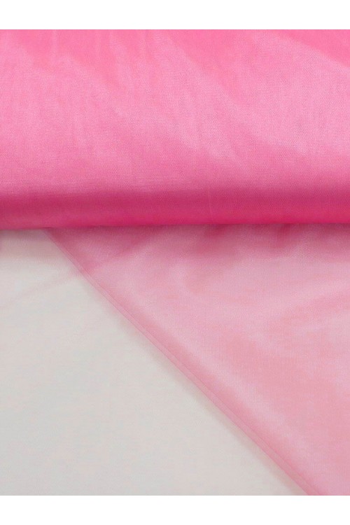 Фатин блестящий 3м розовый яркий