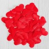 Сердечки 3,2 см, текстиль, красный (50 шт)