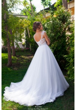 Свадебное платье Жасмин (белое+капучино)