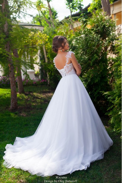 Свадебное платье Жасмин (белое+капучино)